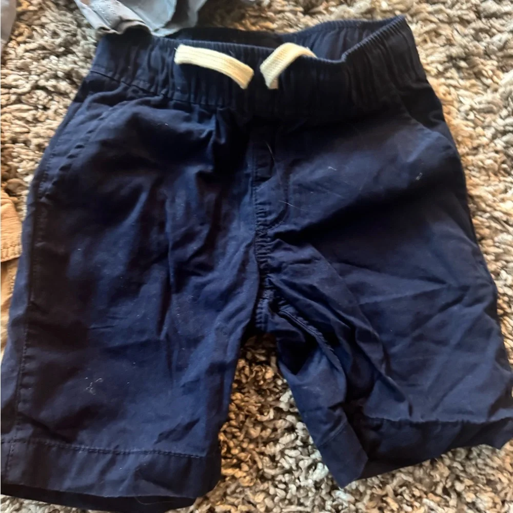 The Children's Place Kids Shorts Trio - Light Blue, Tan, Navy